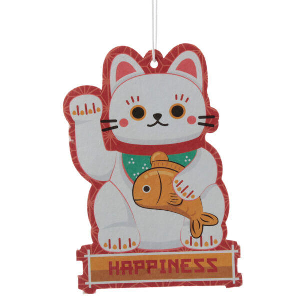 Air Freshener - Jasmine Scented White Maneki Neko Lucky Cat - Image 2
