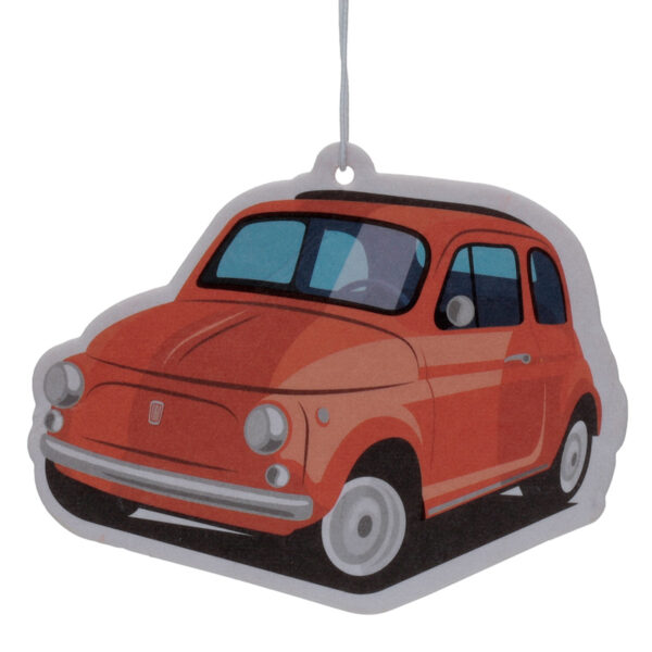Air Freshener - Orange Scented Retro Red Fiat 500 - Image 2
