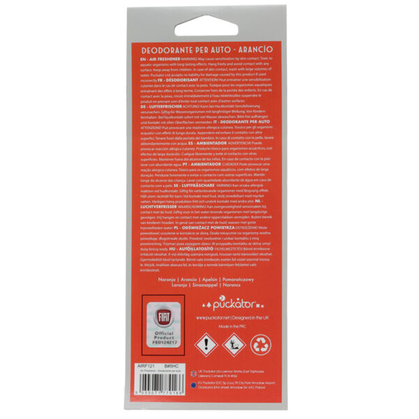 Air Freshener - Orange Scented Retro Red Fiat 500 - Image 4