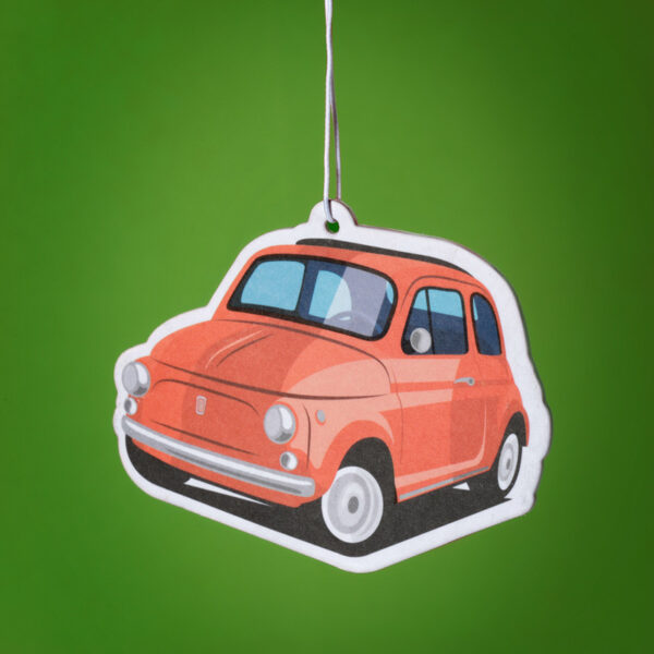 Air Freshener - Orange Scented Retro Red Fiat 500 - Image 5