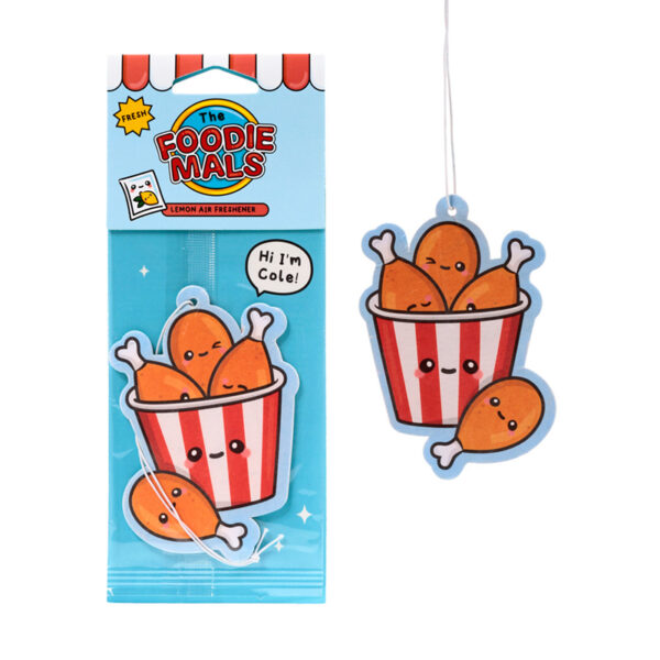 Air Freshener - Lemon Scented Cole the Fried Chicken Foodiemals - Image 5