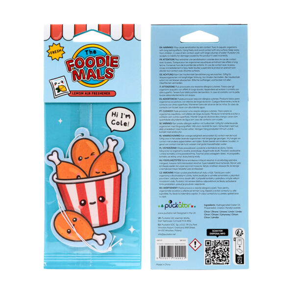 Air Freshener - Lemon Scented Cole the Fried Chicken Foodiemals - Image 6