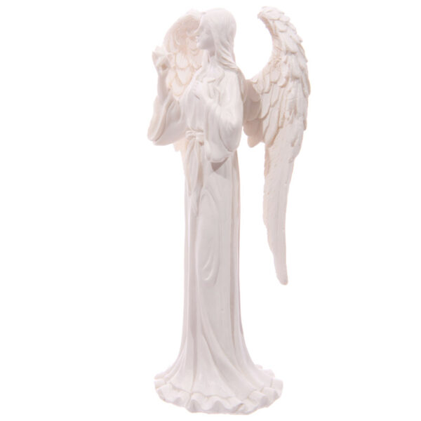 Tall Elegant White Standing Angel Figurine - Image 2