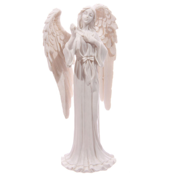 Tall Elegant White Standing Angel Figurine - Image 3