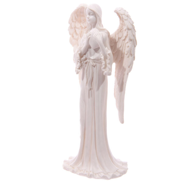 Tall Elegant White Standing Angel Figurine - Image 5
