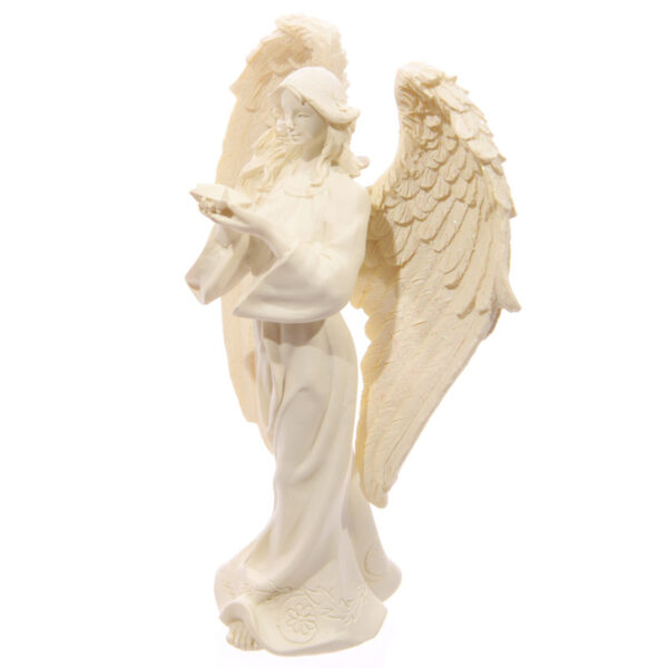 Decorative Cream Angel Standing 17cm Figurine - Image 4