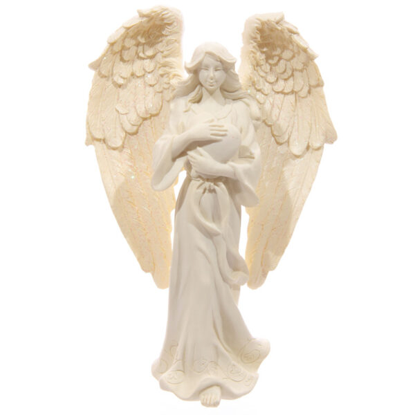 Decorative Cream Angel Standing 17cm Figurine - Image 5