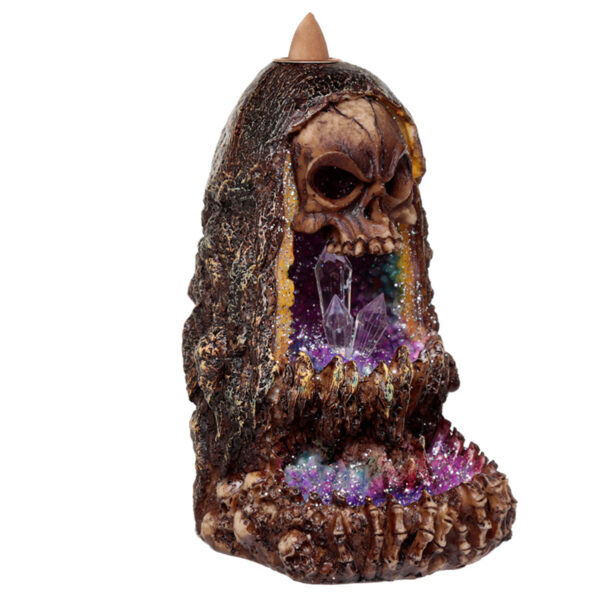 Fantasy LED Backflow Incense Burner - Crystal Skull - Image 3