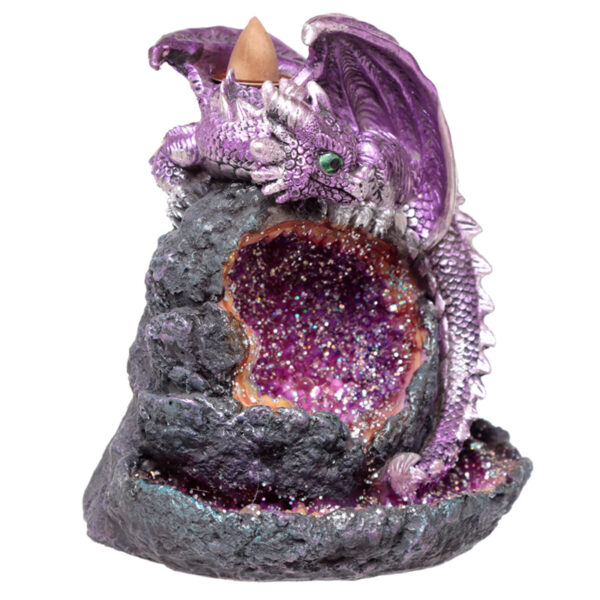 Fantasy LED Backflow Incense Burner - Crystal Baby Dragon - Image 3
