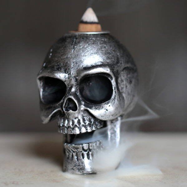 Backflow Incense Burner - Small Skull - Image 3