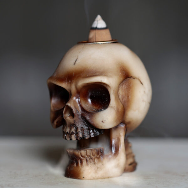 Backflow Incense Burner - Small Skull - Image 4