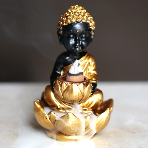 Backflow Incense Burner - Lotus Buddha - Image 3