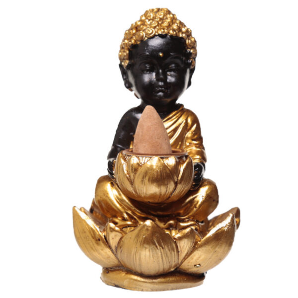 Backflow Incense Burner - Lotus Buddha - Image 5