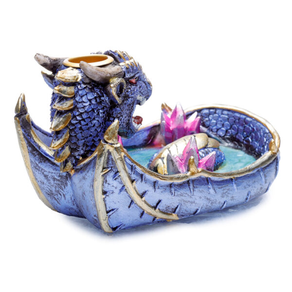 Backflow Incense Burner - Elements Amethyst Crystal Dragon - Image 6