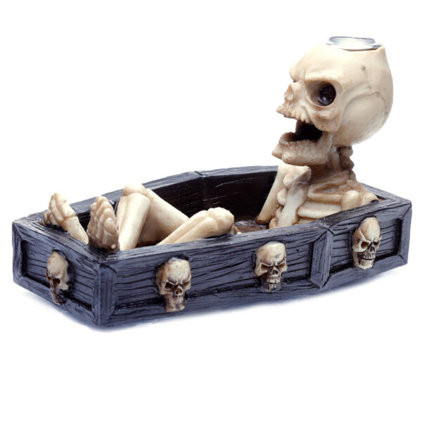 Backflow Incense Burner - Skeleton in the Coffin - Image 5
