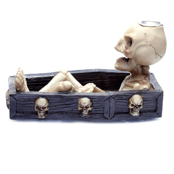 Backflow Incense Burner - Skeleton in the Coffin - Image 6