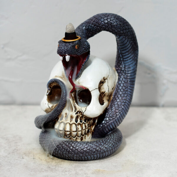 Backflow Incense Burner - Snake and Skull - Image 2