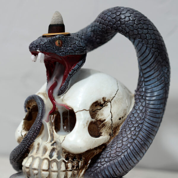 Backflow Incense Burner - Snake and Skull - Image 6