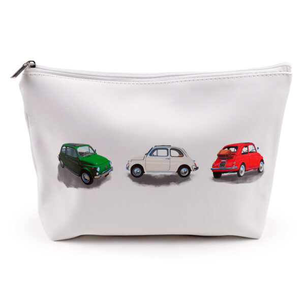 Large PVC Toiletry Makeup Wash Bag - Fiat 500 - Image 2