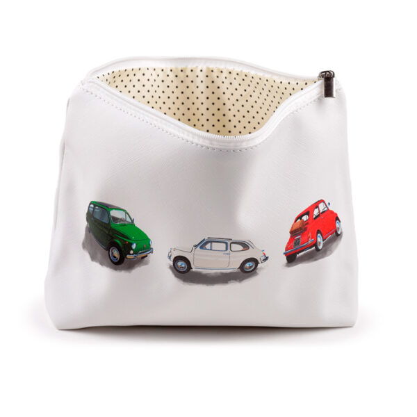 Large PVC Toiletry Makeup Wash Bag - Fiat 500 - Image 4