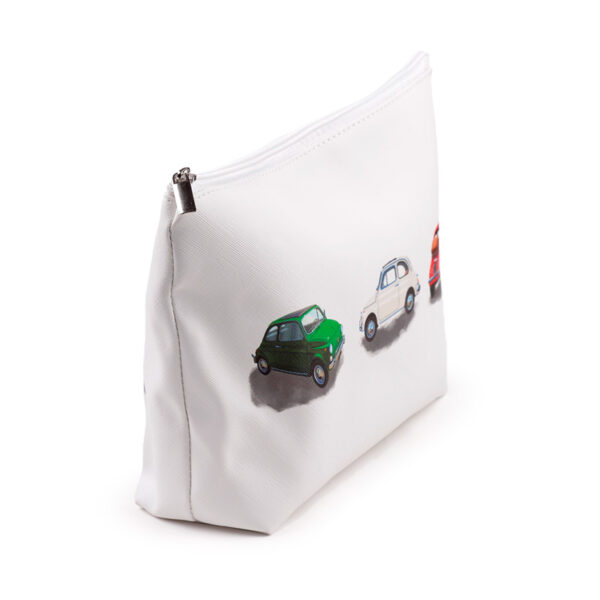 Large PVC Toiletry Makeup Wash Bag - Fiat 500 - Image 5