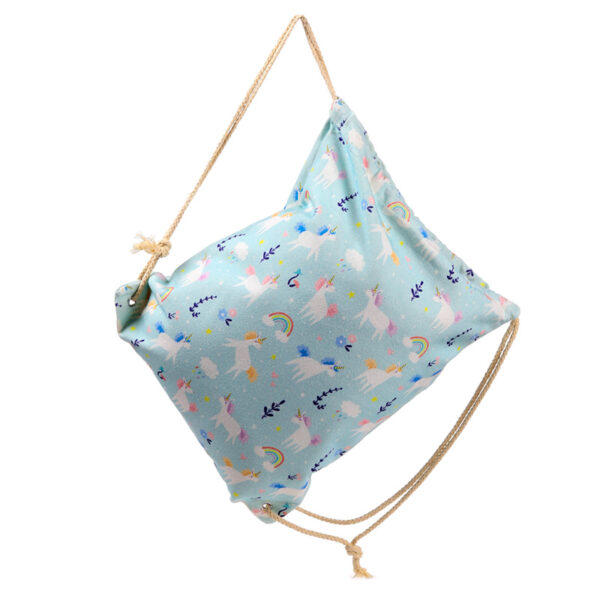 Drawstring Canvas Bag - Unicorn Magic - Image 3
