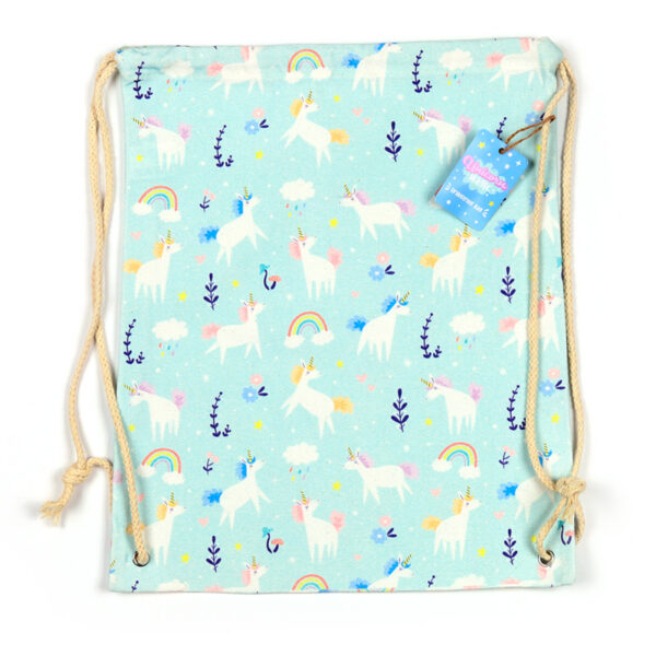 Drawstring Canvas Bag - Unicorn Magic - Image 4