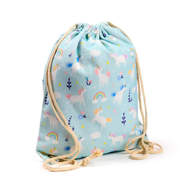 Drawstring Canvas Bag - Unicorn Magic - Image 5