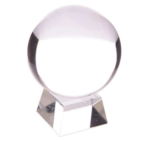 Decorative Mystical 10cm Crystal Ball with Stand - Image 2