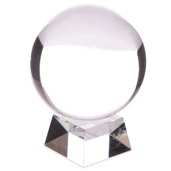 Decorative Mystical 14cm Crystal Ball with Stand - Image 2
