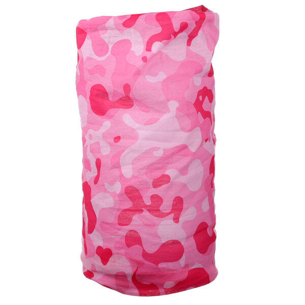 Neck Warmer Tube Scarf - Pink Camouflage - Image 2