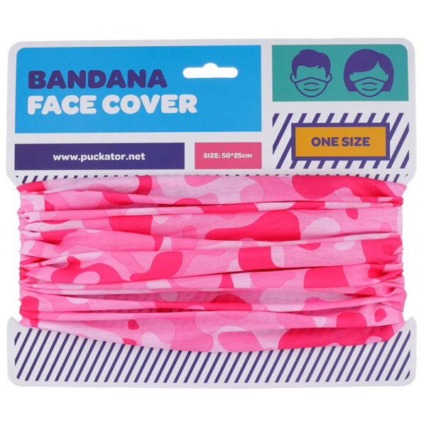 Neck Warmer Tube Scarf - Pink Camouflage - Image 3