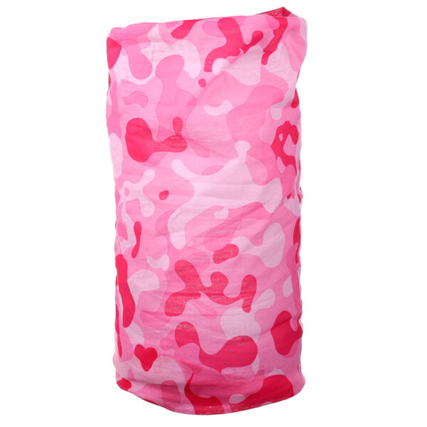 Neck Warmer Tube Scarf - Pink Camouflage - Image 4