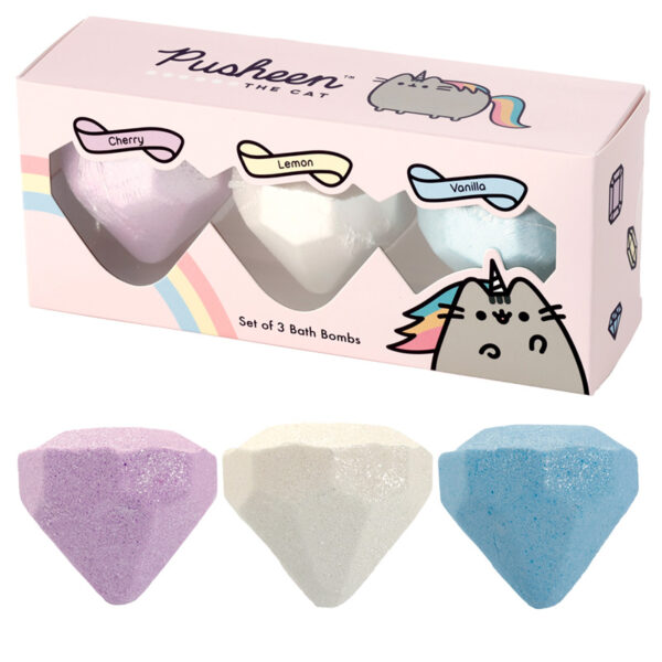 Handmade Bath Bomb Set of 3 - Pusheen the Cat - Image 6