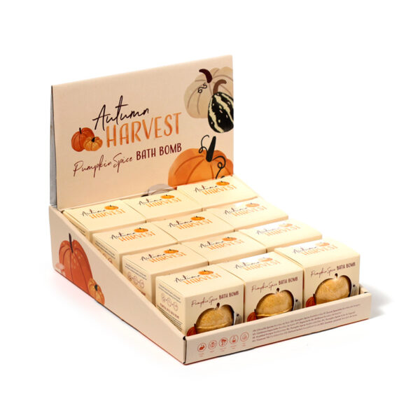 Handmade Shaped Bath Bomb in Gift Box - Autumn Harvest Pumpkin - Image 8