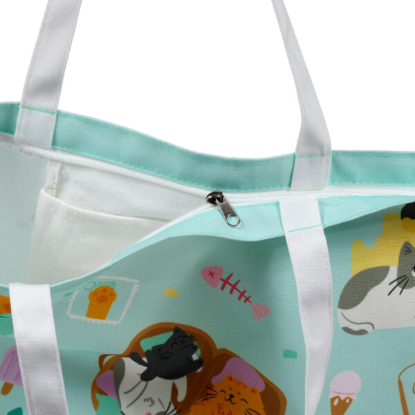Polyester Beach Bag - Beans & Co Cats - Image 6