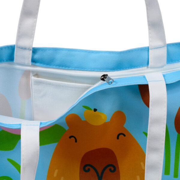 Polyester Beach Bag - Capybara Chillin' - Image 6