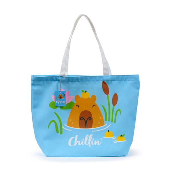 Polyester Beach Bag - Capybara Chillin' - Image 7