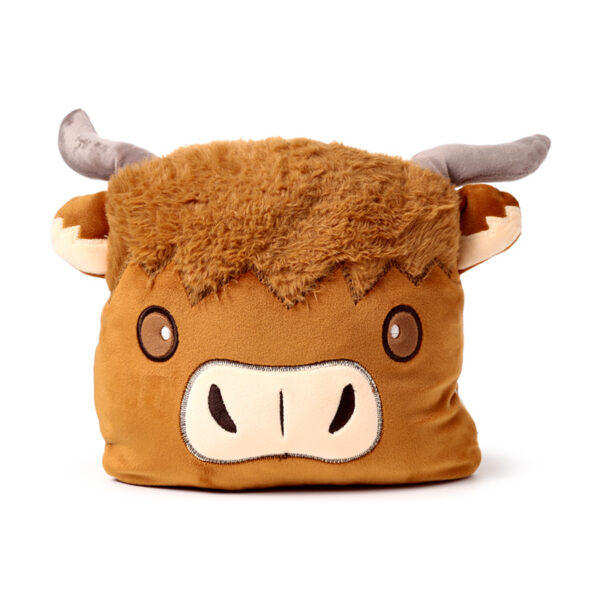 2-in-1 Blankeazzz Plush Toy & Travel Blanket - Highland Coo - Image 2
