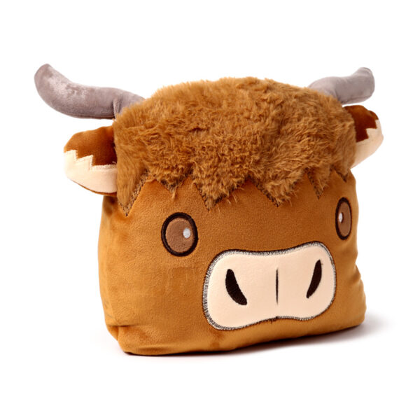 2-in-1 Blankeazzz Plush Toy & Travel Blanket - Highland Coo - Image 7