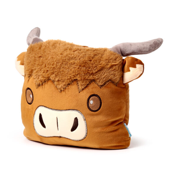 2-in-1 Blankeazzz Plush Toy & Travel Blanket - Highland Coo - Image 10