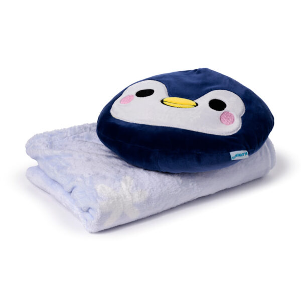 2-in-1 Blankeazzz Plush Toy & Travel Blanket - Adoramals Nico the Penguin - Image 4