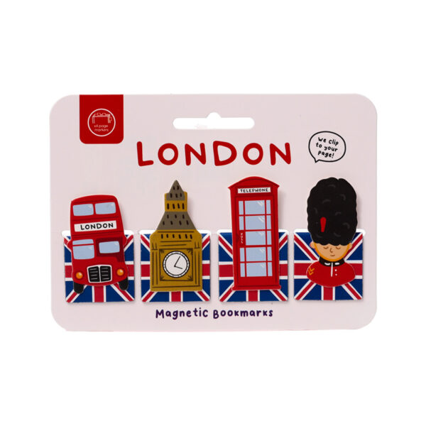 Magnetic Shaped Bookmark Set - London Souvenir - Image 2