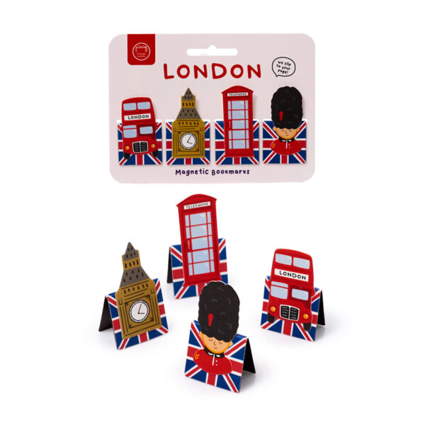 Magnetic Shaped Bookmark Set - London Souvenir - Image 8