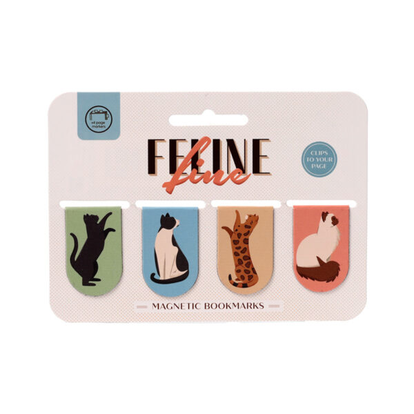 Magnetic Bookmark Set - Feline Fine Cats (New) - Image 2