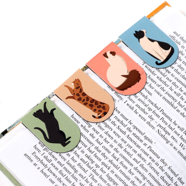 Magnetic Bookmark Set - Feline Fine Cats (New) - Image 3