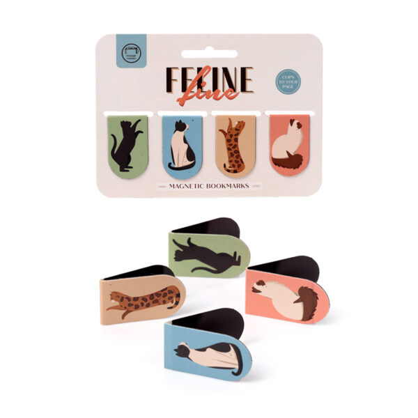 Magnetic Bookmark Set - Feline Fine Cats (New) - Image 8