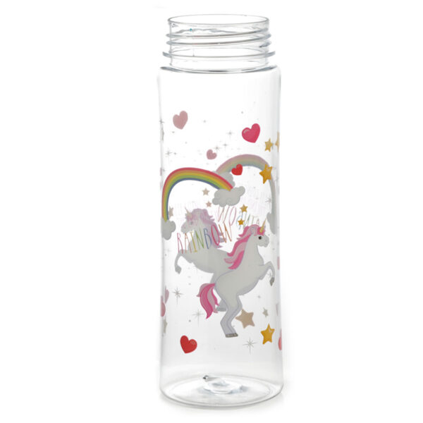 Reusable Shatterproof Water Bottle 550ml - Enchanted Rainbows Unicorn - Image 3