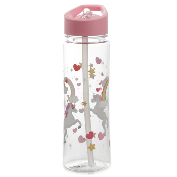 Reusable Shatterproof Water Bottle 550ml - Enchanted Rainbows Unicorn - Image 5