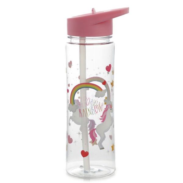 Reusable Shatterproof Water Bottle 550ml - Enchanted Rainbows Unicorn - Image 6